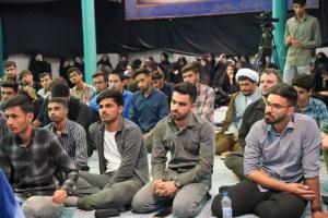 خضریان  در حسینیه جماران در جمع فعالان دانشجویی