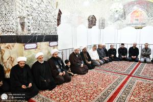غبارروبی مضجع شریف حضرت عبدالعظیم(ع) 