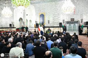غبارروبی مضجع شریف حضرت عبدالعظیم(ع) 