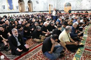 غبارروبی مضجع شریف حضرت عبدالعظیم(ع) 