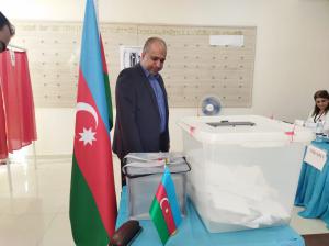 عکس| نظارت بر انتخابات زودهنگام مجلس ملی جمهوری آذربایجان