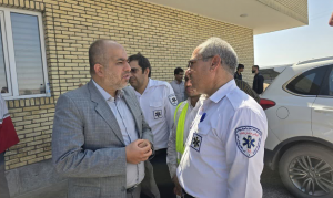 عکس| بازدید میدانی از محل حادثه معدن طبس
