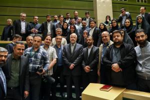 گزارش تصویری| حضور در جمع خبرنگاران، عکاسان و تصویربرداران پارلمانی به مناسبت سال جدید